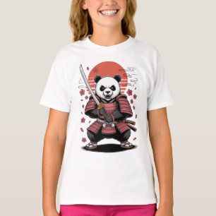 Samurai Panda Beer Kinderen Basic T-Shirt