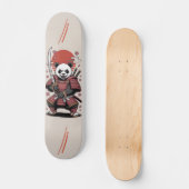 Samurai Panda Beer krijger Skateboard (Voorkant)