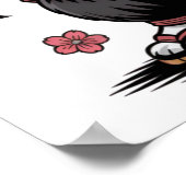 Samurai Panda Beer Poster (Hoek)