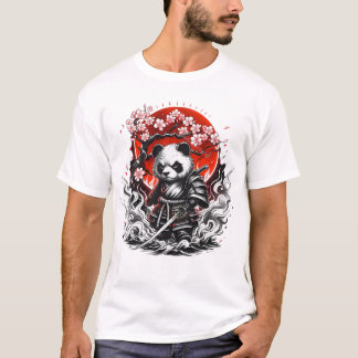 Samurai Panda: de bloeiende krijger T-shirt