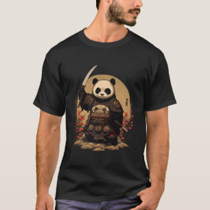 Samurai Panda Krijger Japanse Ninja Panda Kawaii T-shirt