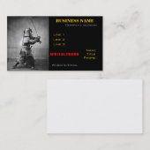 Samurai Photo carte de visite (Devant / Derrière)