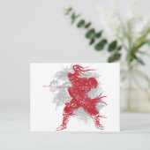 Samurai Pose Briefkaart (Staand voorkant)