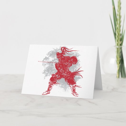 Samurai Pose Kaart (Voorkant)