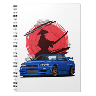 Samurai R34 Japanse auto Notitieboek