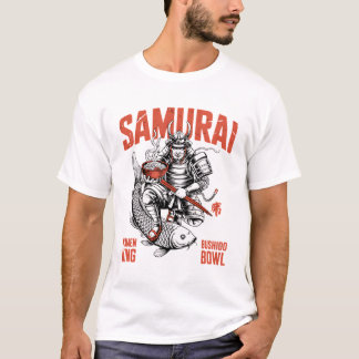 Samurai Ramen – Japanse krijger Noodle Aziatisch e T-shirt