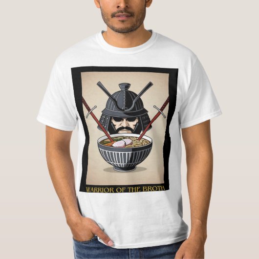 Samurai Ramen T-Shirt - Strijder van het BrotT-Shi (Voorkant)