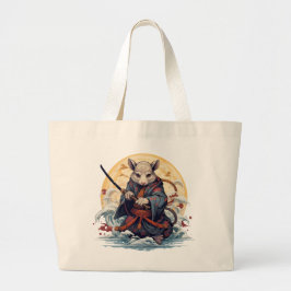 Samurai Rat Dames Schoudertassen Grote Tote Bag