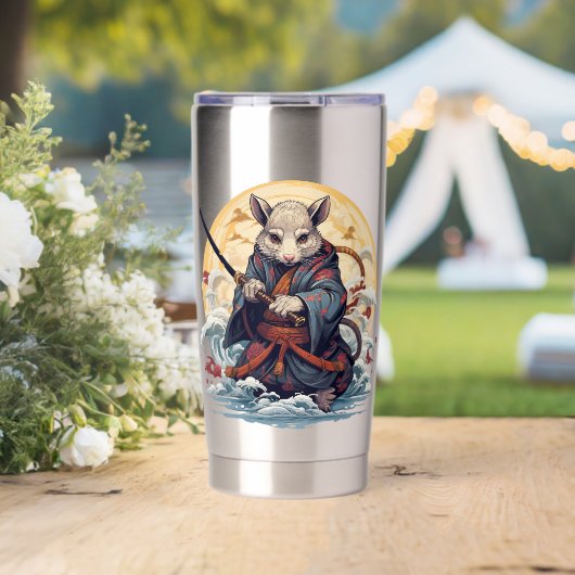 Samurai Rat  Geïsoleerde Drinkbeker (Bruiloft (Gedraaid)  )