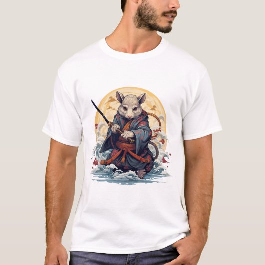 Samurai Rat Heren T-Shirts (Voorkant)