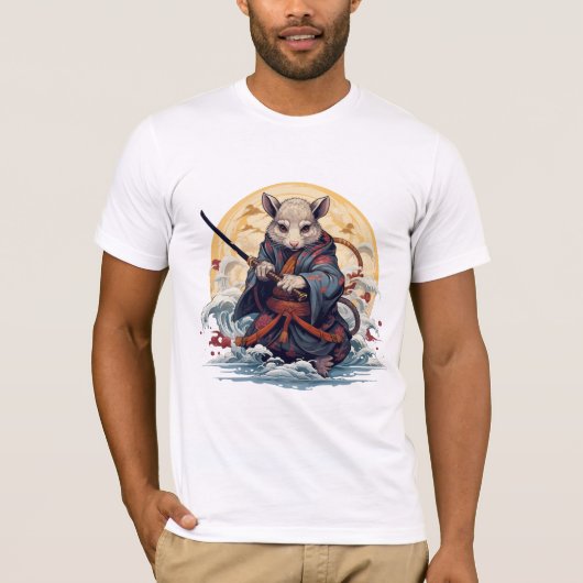 Samurai Rat Heren T-Shirts (Voorkant)
