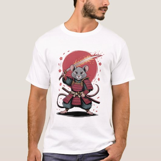 Samurai Rat Heren T-Shirts (Voorkant)