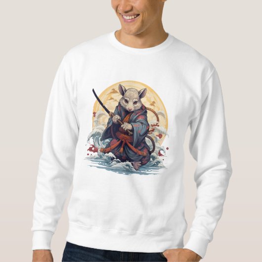 Samurai Rat Men's Hoodies & Sweatshirts (Voorkant)
