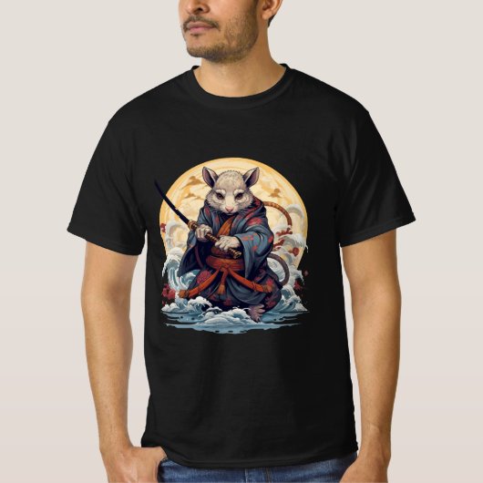 Samurai Rat Men's T-Shirts (Voorkant)