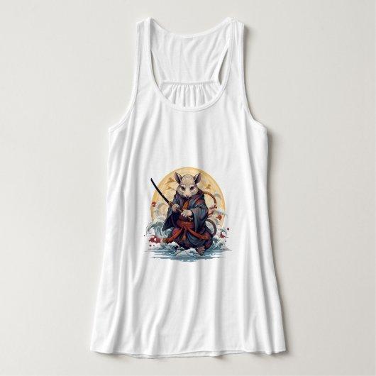 Samurai Rat Women's Tank Tops (Design voorkant)