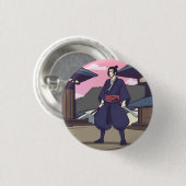 samurai ronde button 3,2 cm (Voorkant /achterkant)
