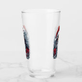 Samurai Santa Warrior Kerstkunstcadeau Glas (Links)