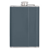 Samurai Santa Warrior Kerstkunstcadeau Heupfles (Achterkant)