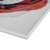 Samurai Santa Warrior Kerstkunstcadeau Snijplank (Hoek)