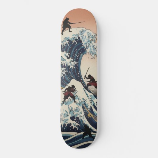SAMURAI Skateboard – Japanese Ukiyo-e Inspired Art (Voorkant)