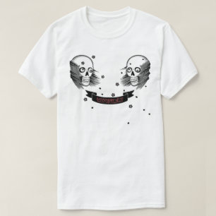 samurai skull en cherry blossom t-shirt
