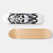 Samurai Skull Origineel ontwerpskateboard Dek Skateboard (Horizontaal)