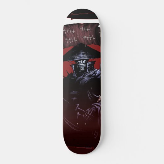Samurai Skull Skateboard (Voorkant)