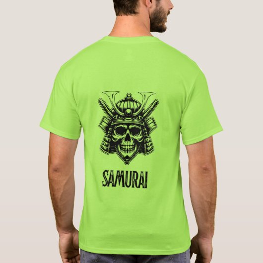 Samurai Skull Warrior - T-shirt Bold Man (Dos)