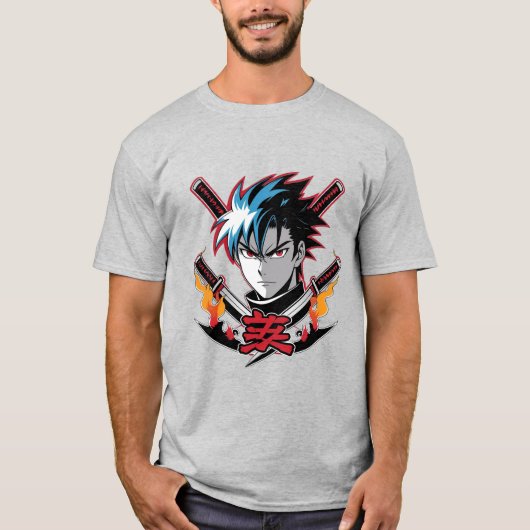 Samurai Soul | Anime Warrior T-Shirt for Men (Devant)