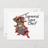 Samurai Sous Chef Briefkaart (Voorkant / Achterkant)