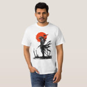 Samurai Spirit: Bloed Moon Warrior T-shirt (Voorkant volledig)