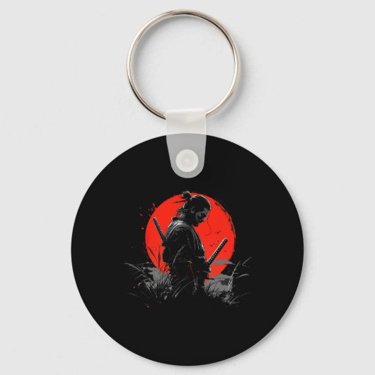 Samurai Spirit Graphic Modern Warrior's Sleutelhanger (Voorkant)