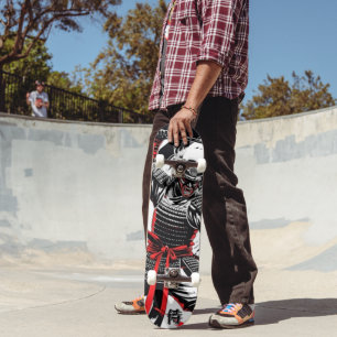 Samurai Spirit Skateboard - Bold Ink Battle Art