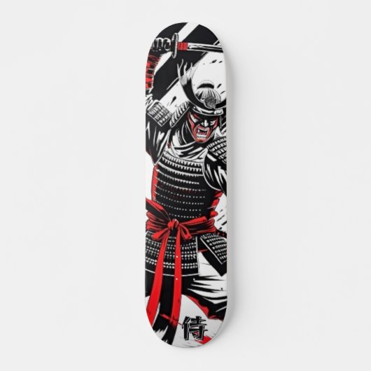 Samurai Spirit Skateboard - Bold Ink Battle Art (Devant)