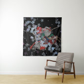 Samurai Square (57 x 57 inch) Wandkleed (In Situ (horizontaal))