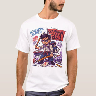 Samurai-student terug naar school Shirt