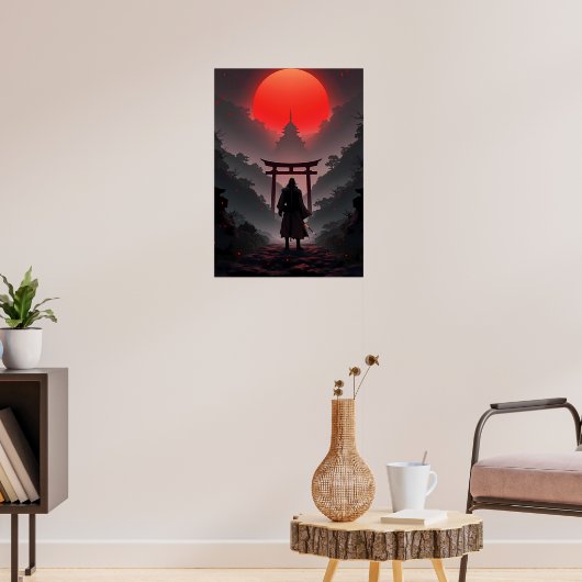 Samurai Sunset Poster (Woonkamer 3)