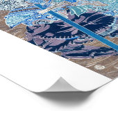 Samurai surft op krabben c. jaren '1800 poster (Hoek)