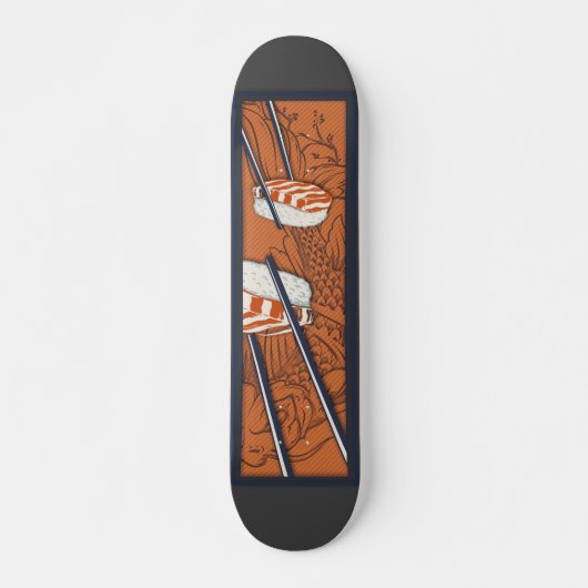 Samurai Sushi Japan Fish Skateboard (Voorkant)
