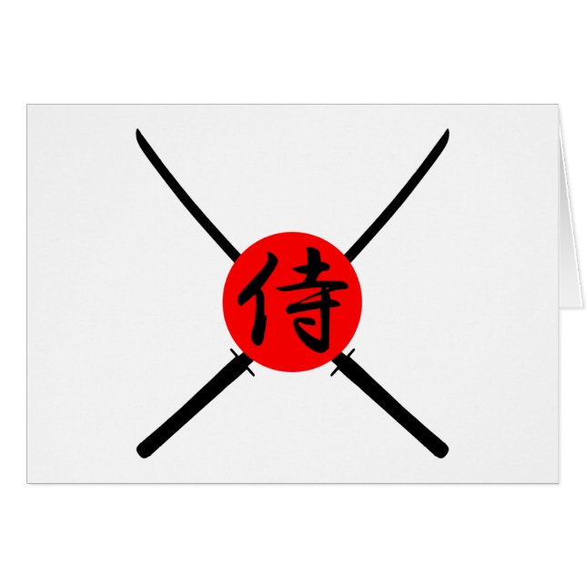SAMURAI - Sword & Kanji (Voorkant Horizontaal)