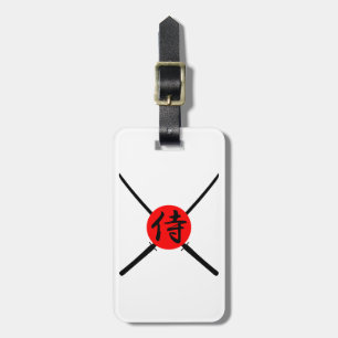 SAMURAI - Sword & Kanji Bagagelabel