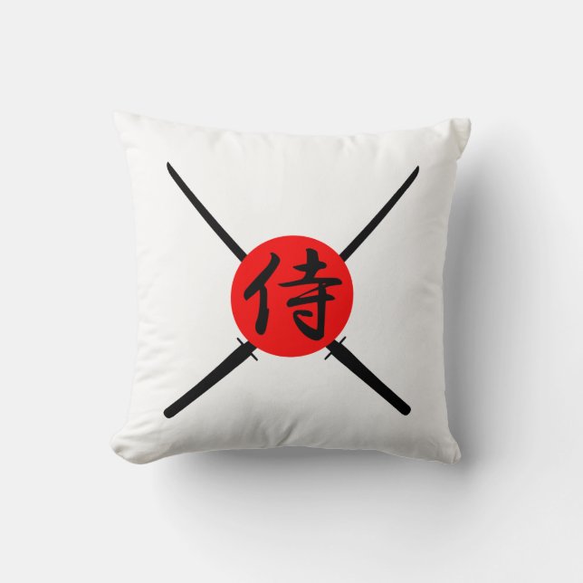 SAMURAI - Sword & Kanji Kussen (Voorkant)