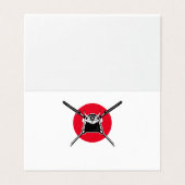 Samurai Table Signs Visitekaartjes (Buitenkant ongevouwen)
