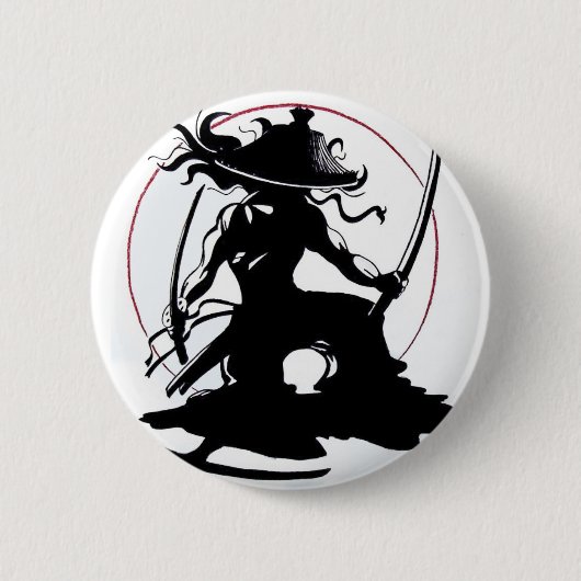 Samurai-toets Ronde Button 5,7 Cm (Voorkant)