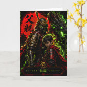 Samurai Vader Legenda Kaart (Gele Bloem)