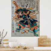 Samurai van Feudal Japan Poster (Keuken)