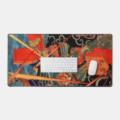 SAMURAI VECHT MET MONSTER BUREAUMAT (Keyboard & Muis)
