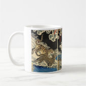 Samurai vechttijger, enz. ongeveer 1800's koffiemok (Links)