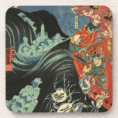 Samurai versus de spookkrabben bier onderzetter (Voorkant)