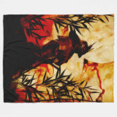 Samurai voor gevecht fleece deken (Voorkant (Horizontaal))